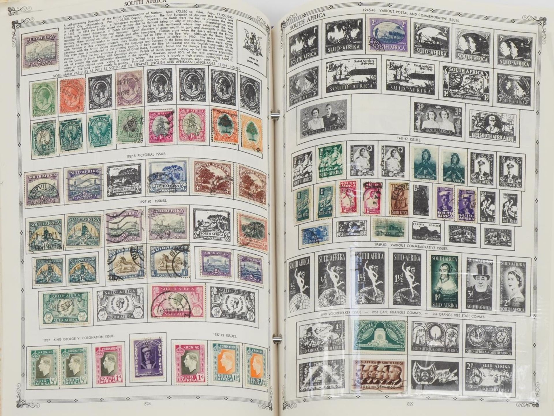 Collection of world stamps arranged in The Crown World Stamp Album For further information on this - Image 5 of 7