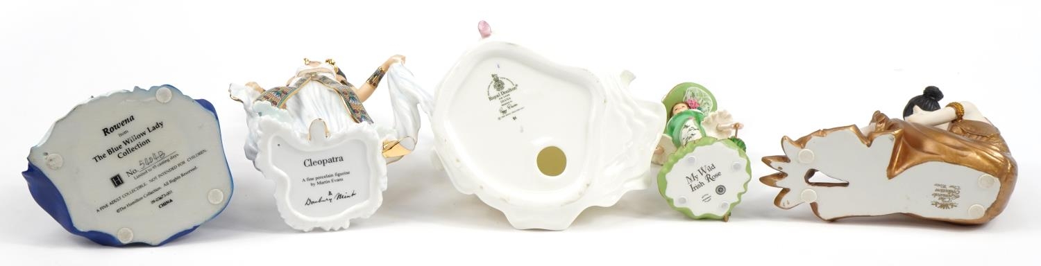 Collectable porcelain and resin figures, some with certificates, including Royal Doulton Diana - Image 5 of 6