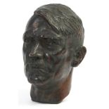 Walther Wolff 1933, large German military and political interest patinated bronze bust of Adolf