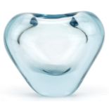 Holmegaard, Danish aqua blue glass vase, 8.5cm high For further information on this lot please