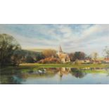 Frank Wootton - Alfriston, Autumn, pencil signed print in colour, limited edition 361/650 with