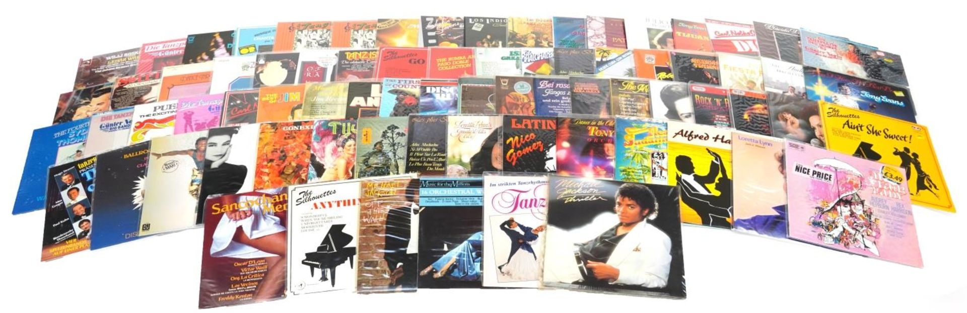 Predominantly Latin and classical vinyl LP records including Lynn Anderson, Disco Rumba, Jim Reeves,