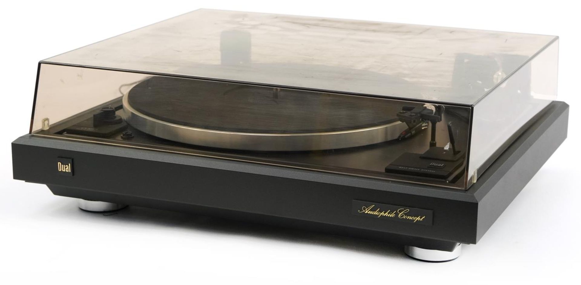 Audiophile Concept dual belt drive system turntable, model CS 505-4 For further information on