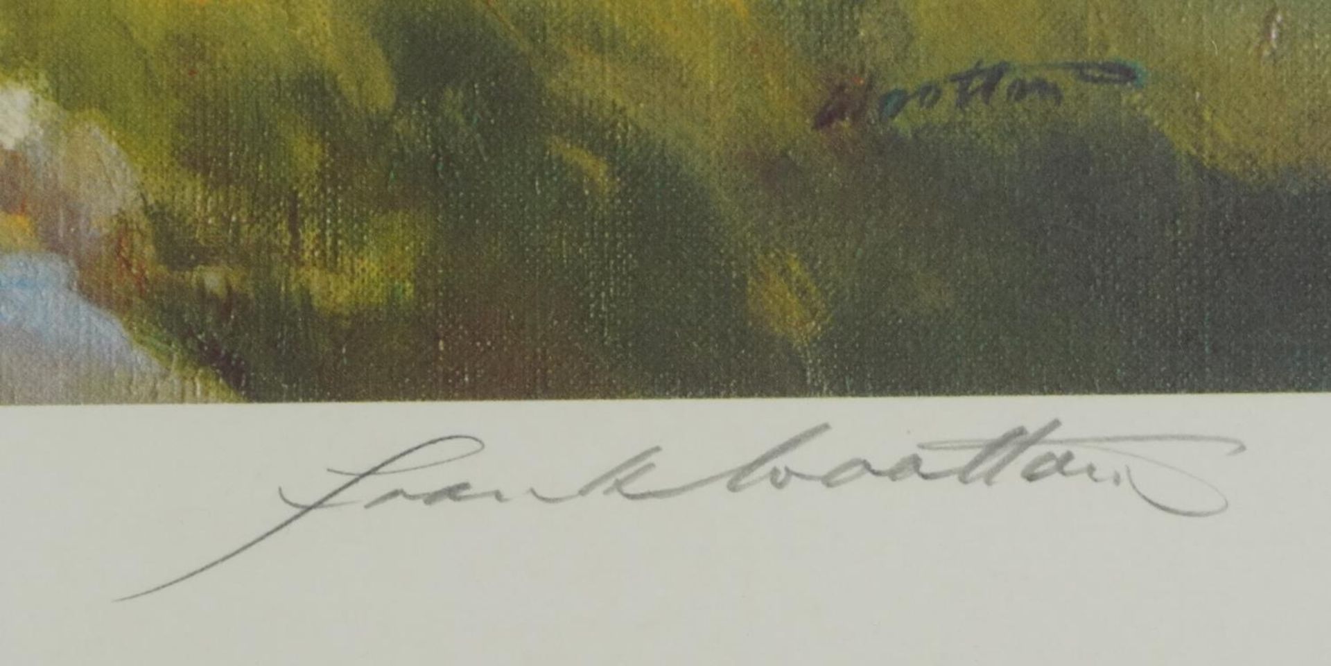 Frank Wootton - Summer Afternoon, South Downs, pencil signed print in colour, limited edition 18/ - Image 3 of 4