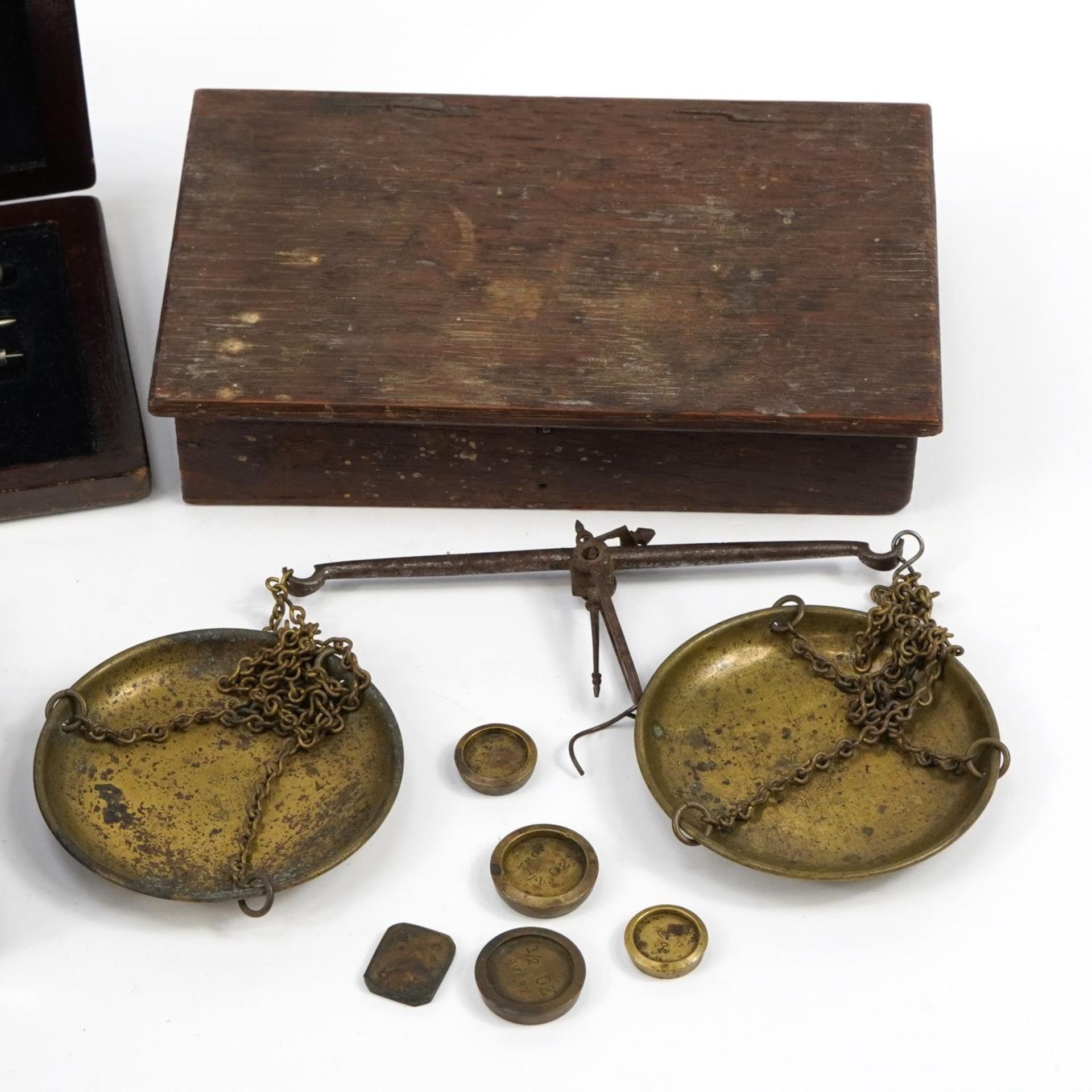 19th century and later sundry items including a Victorian Chubb & Sons cash tin, binoculars, set - Image 3 of 4