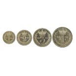 Victoria Young Head 1852 Maundy coin set For further information on this lot please contact the