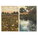 Graham Evernden - Fuller's Field and one other, pair of pencil signed prints in colour, limited