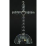 Large Swarovski Crystal Cross of Light paperweight, 18cm high For further information on this lot