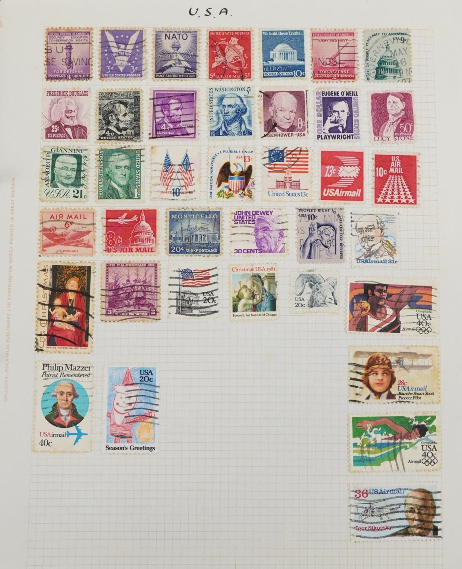 World stamps arranged in thirteen albums including Great Britain, South Africa, USA, Canada, Isle of - Image 5 of 12