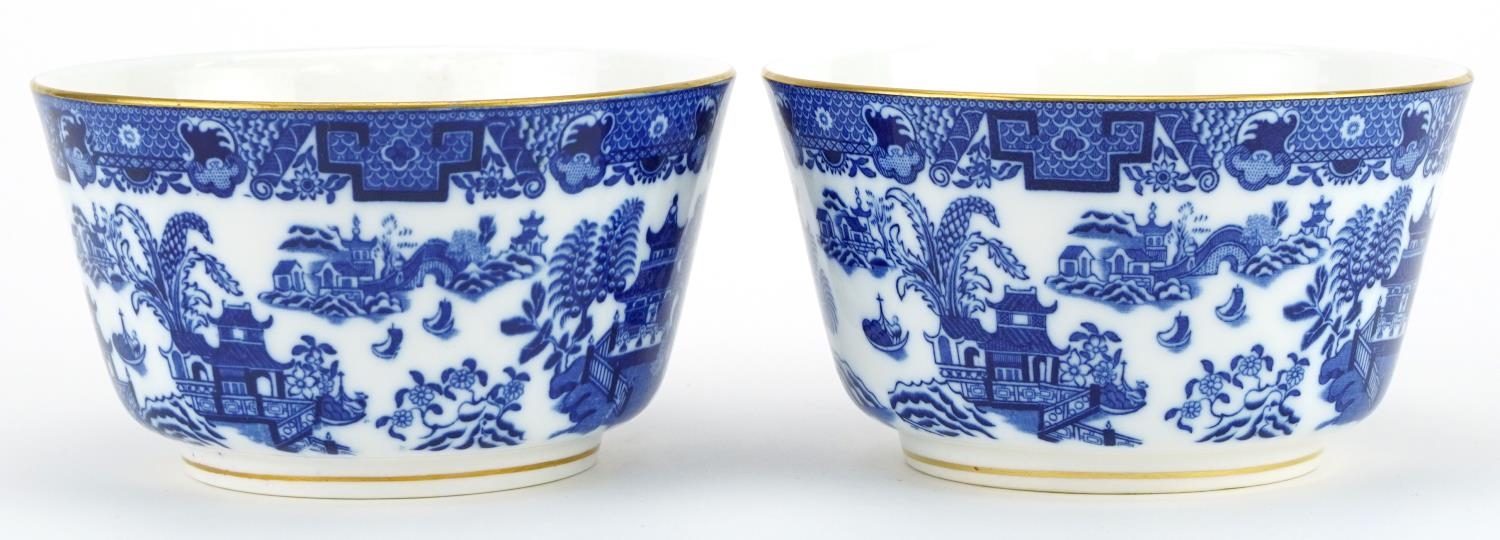 Two Royal Worcester porcelain bowls decorated in the chinoiserie manner, 15cm in diameter For - Image 2 of 4