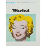 Andy Warhol vintage Tate Gallery 1971 exhibition poster published by The Tate Gallery Publications