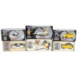 Three Corgi 007 James Bond Collection diecast vehicles with boxes numbers 65001, 65301 and 65401 For