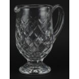 Waterford Crystal Powerscourt pitcher, 19.5cm high For further information on this lot please