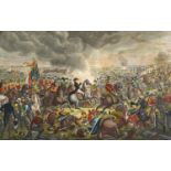 After Alexandre Ivanovitch Sauerweid - The Battle of Waterloo, 19th century print in colour,