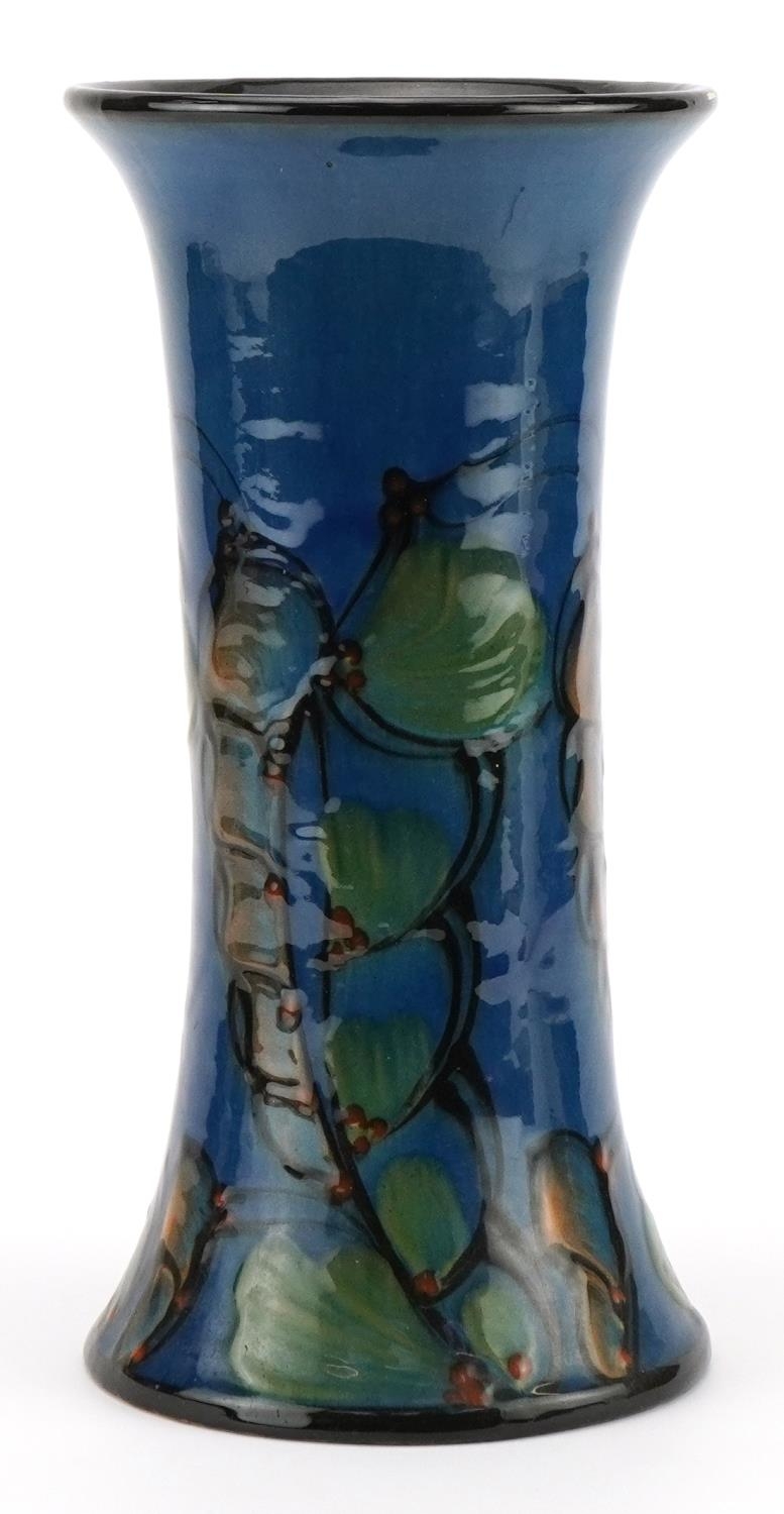 Danico, mid century Danish pottery vase hand painted with stylised flowers, 30cm high For further - Image 2 of 4