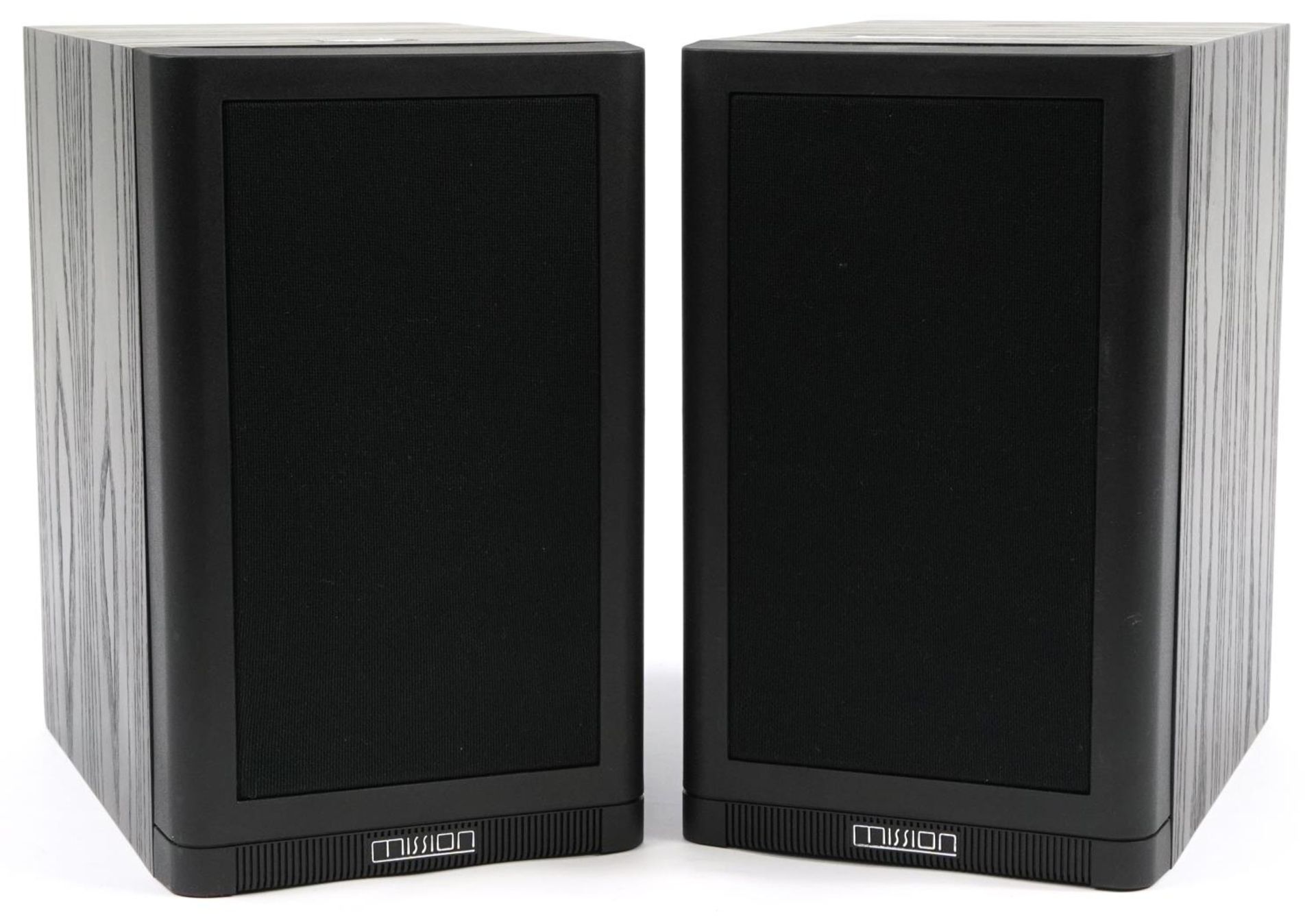 Pair of Mission 780 2 way reflex shelf speakers, 29.5cm high For further information on this lot