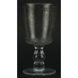 Antique glass rummer, 16.5cm high For further information on this lot please contact the auctioneer