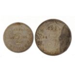 Queen Victoria 1891 part Maundy coin set For further information on this lot please contact the
