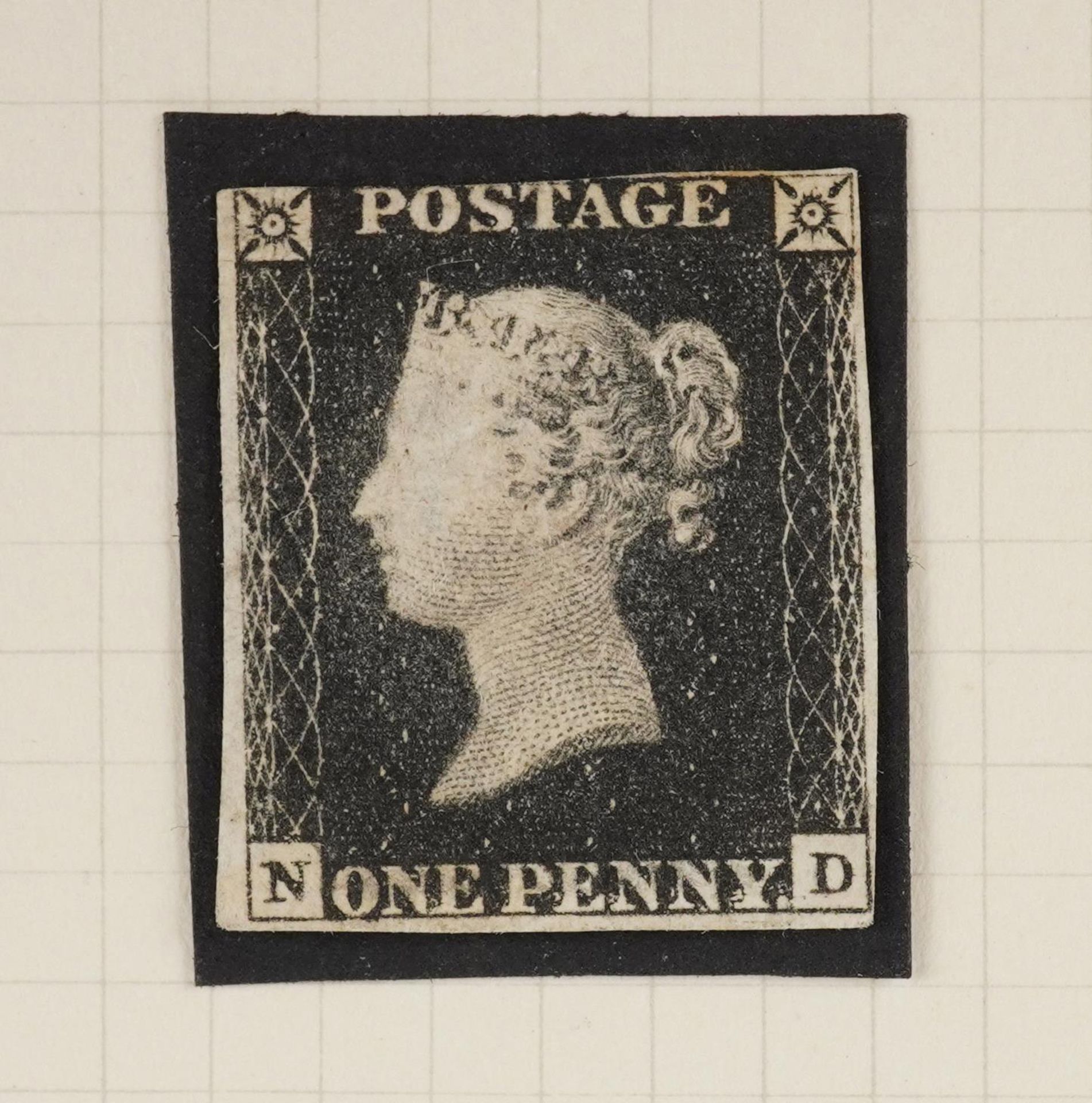 Good selection of Penny Blacks and Two Pence Blue stamps on page including Penny black - Image 2 of 3