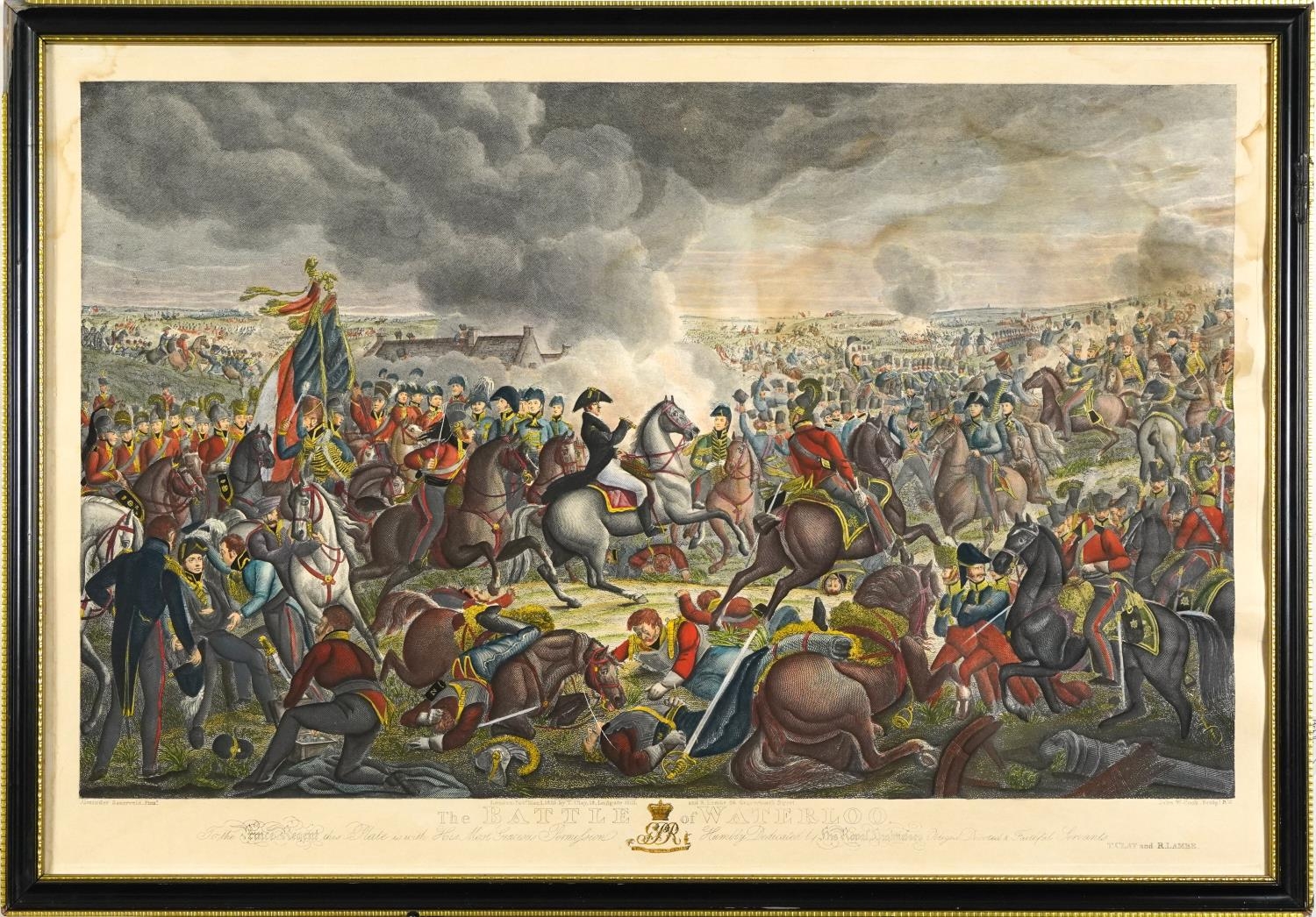 After Alexandre Ivanovitch Sauerweid - The Battle of Waterloo, 19th century print in colour, - Image 2 of 5