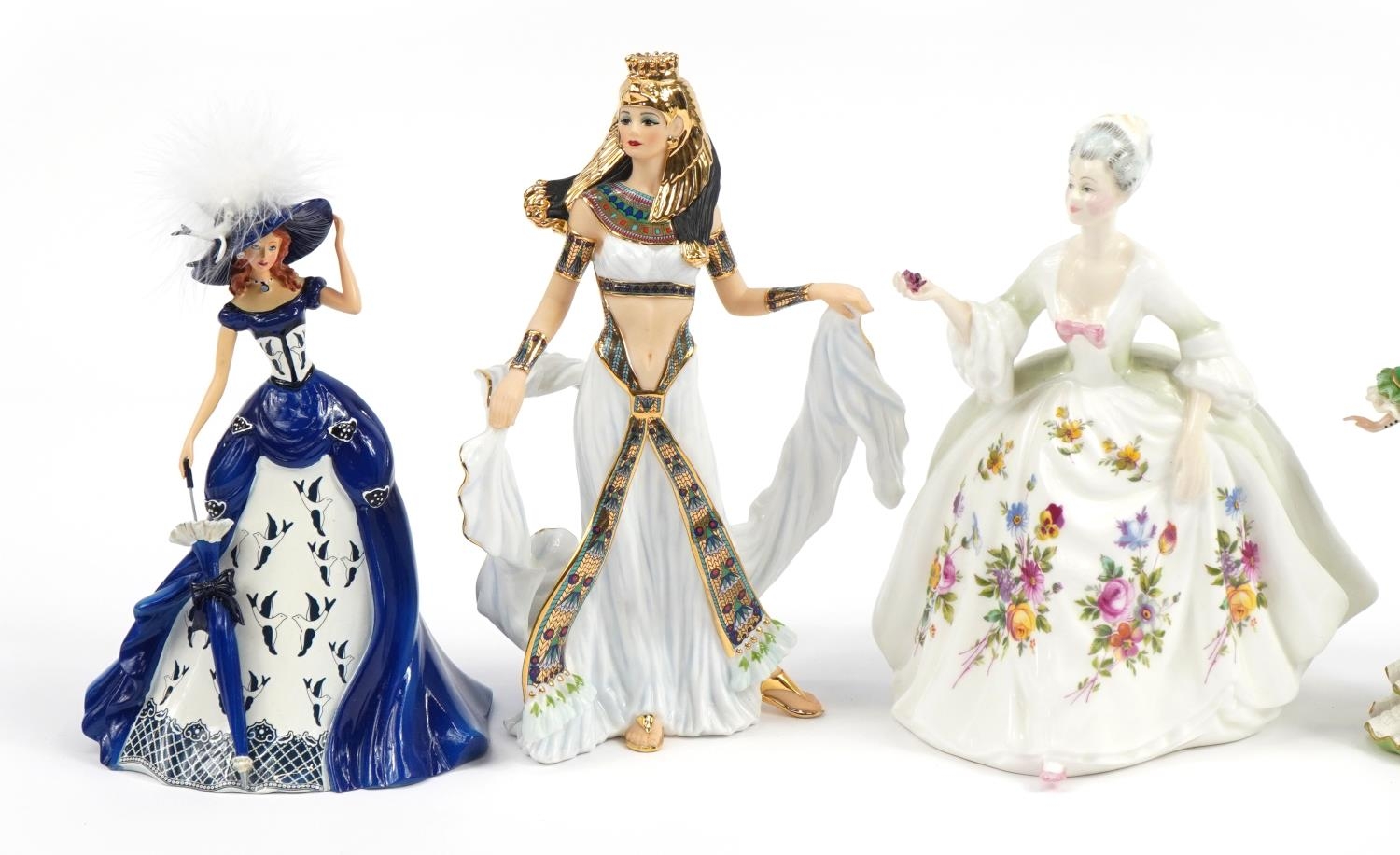 Collectable porcelain and resin figures, some with certificates, including Royal Doulton Diana - Image 2 of 6