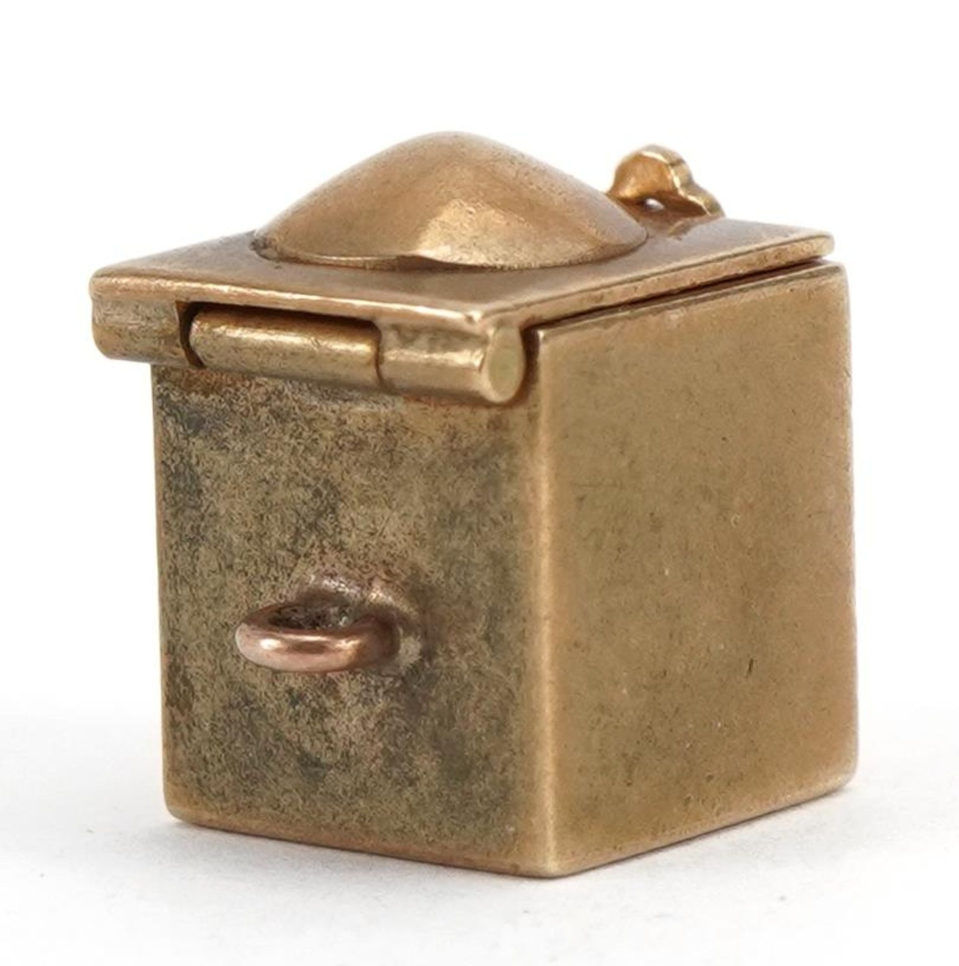 9ct gold and enamel Jack in the box charm, 1.2cm high when closed, 3.4g : For further information on - Bild 3 aus 4