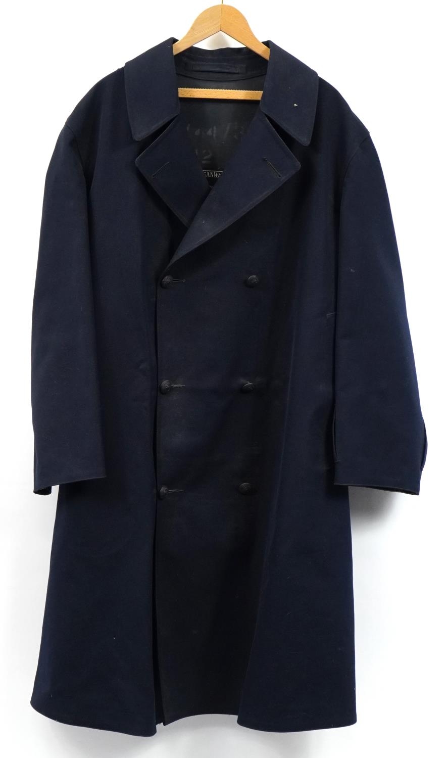 Jack Warner police coat, worn in the TV series Dixon of Dock Green, retailed by Reggan Wear Scotland