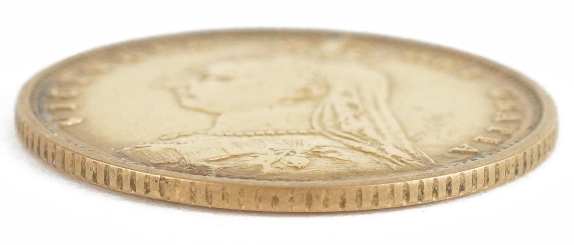 Queen Victoria 1892 shield back gold half sovereign : For further information on this lot please - Image 3 of 3