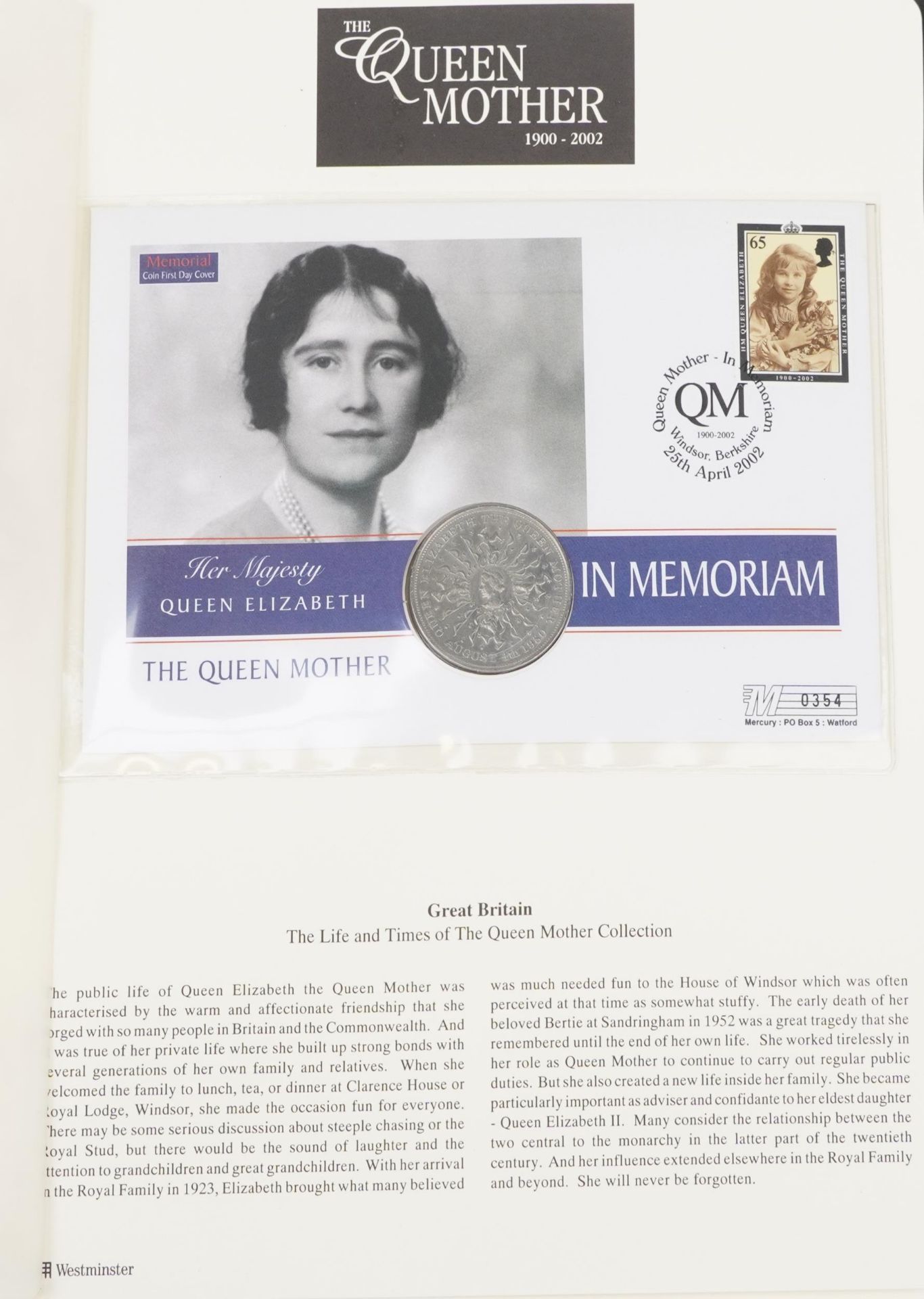 Commemorative coin covers arranged in two albums including The Life and Times of The Queen Mother - Image 7 of 11