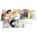Vinyl LP records including The Beatles, This is Soul and The Bee Gees : For further information on