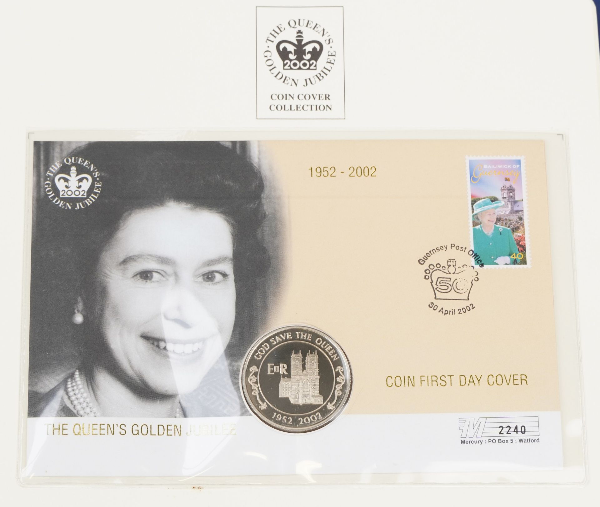 The Queen's Golden Jubilee coin covers and stamps, some mint, arranged in two albums including Great - Image 9 of 14