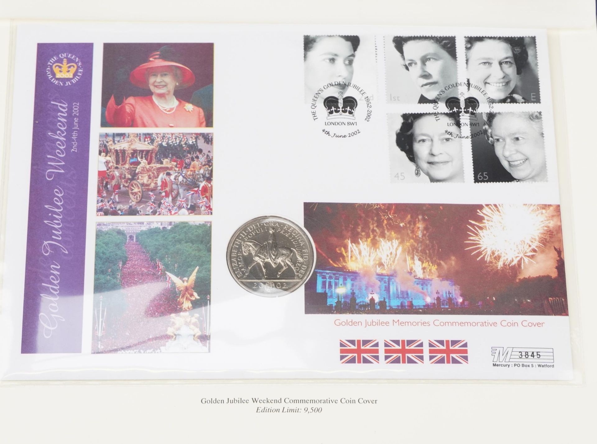 The Queen's Golden Jubilee coin covers arranged in two albums including Isle of Man & Falklands - Image 6 of 11