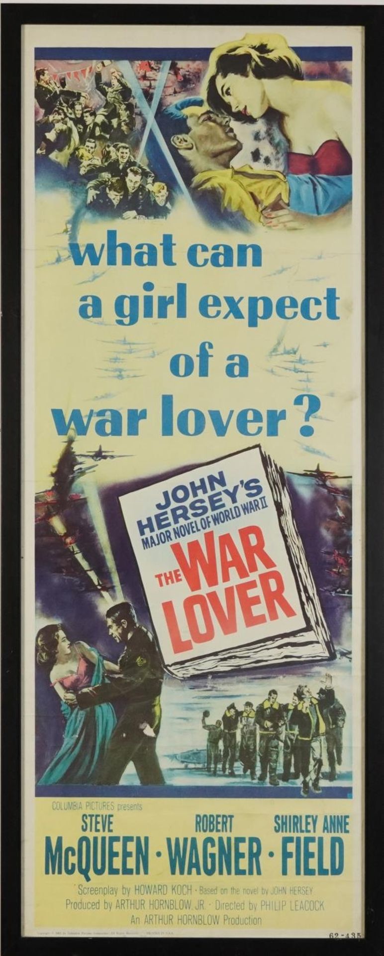 Steve McQueen interest What Can a Girl Expect of a War Lover film poster, copyright 1962 Columbia - Bild 2 aus 5