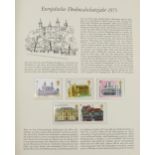 Collection of German stamps, covers and cards arranged in a album : For further information on