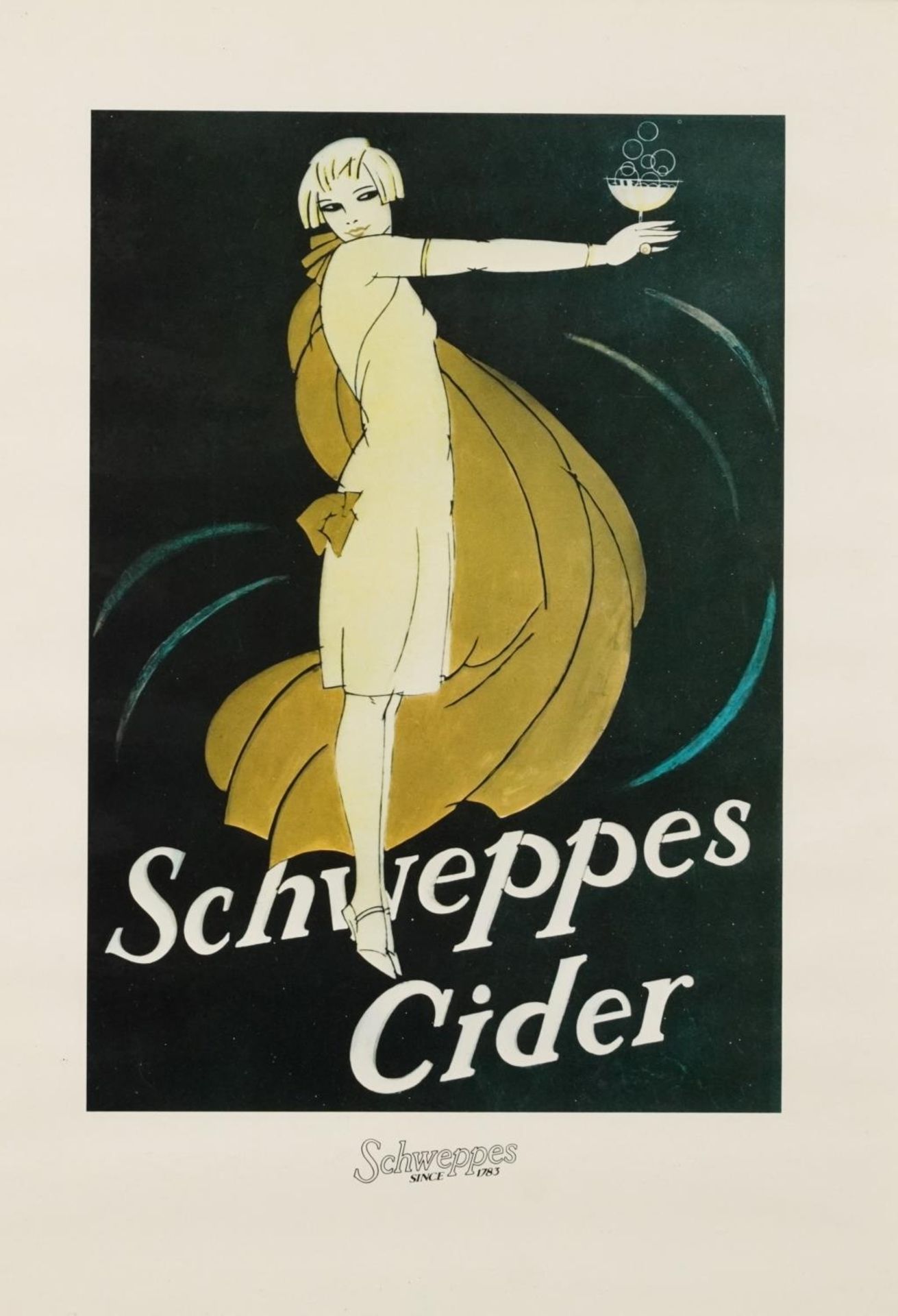 Schweppes, Cider, Tonic Water, Ginger Ale and Lemon Squash, set of six posters, framed and glazed, - Image 6 of 20