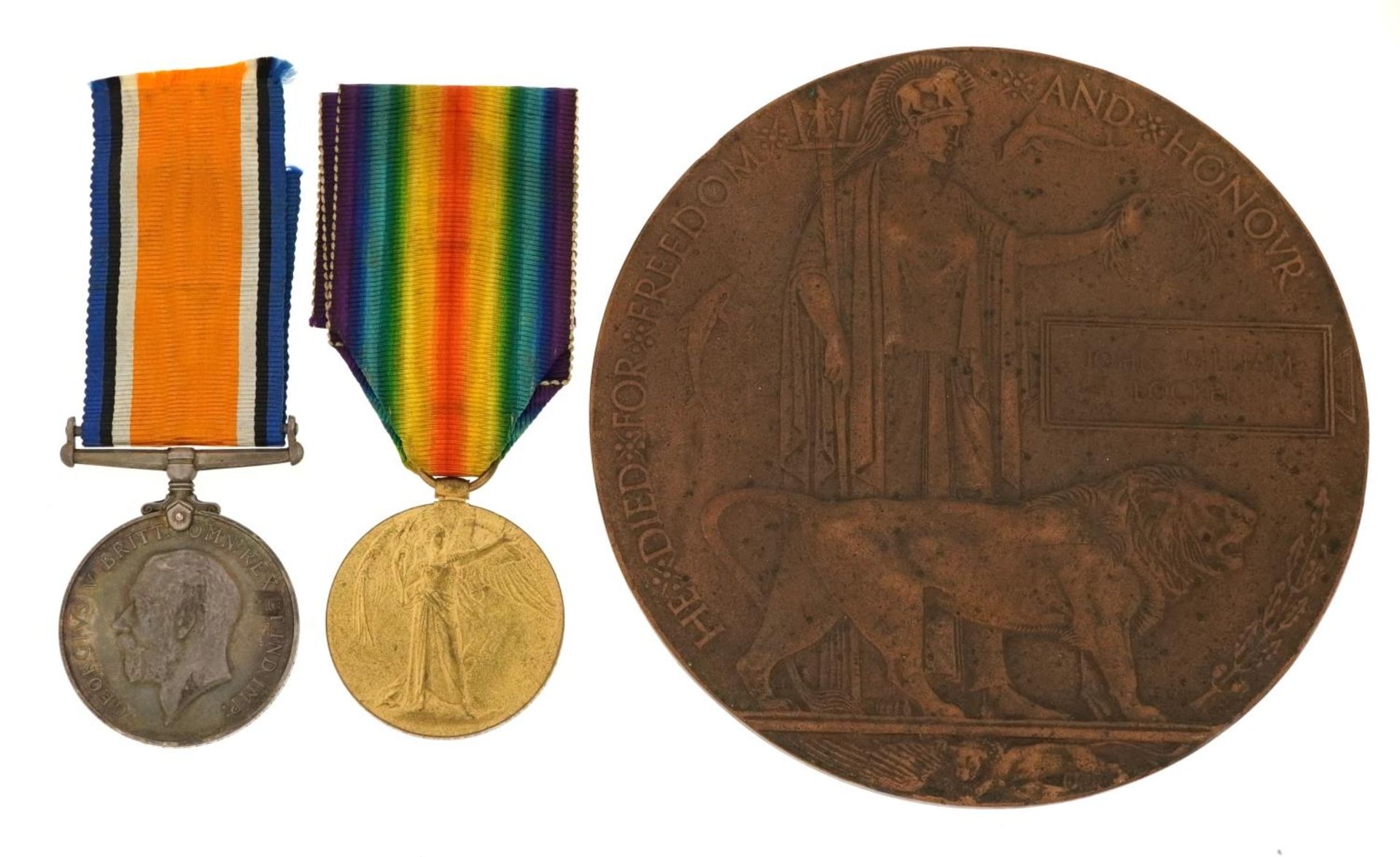 British military World War I medal group relating to Private John William Locker comprising - Image 2 of 5