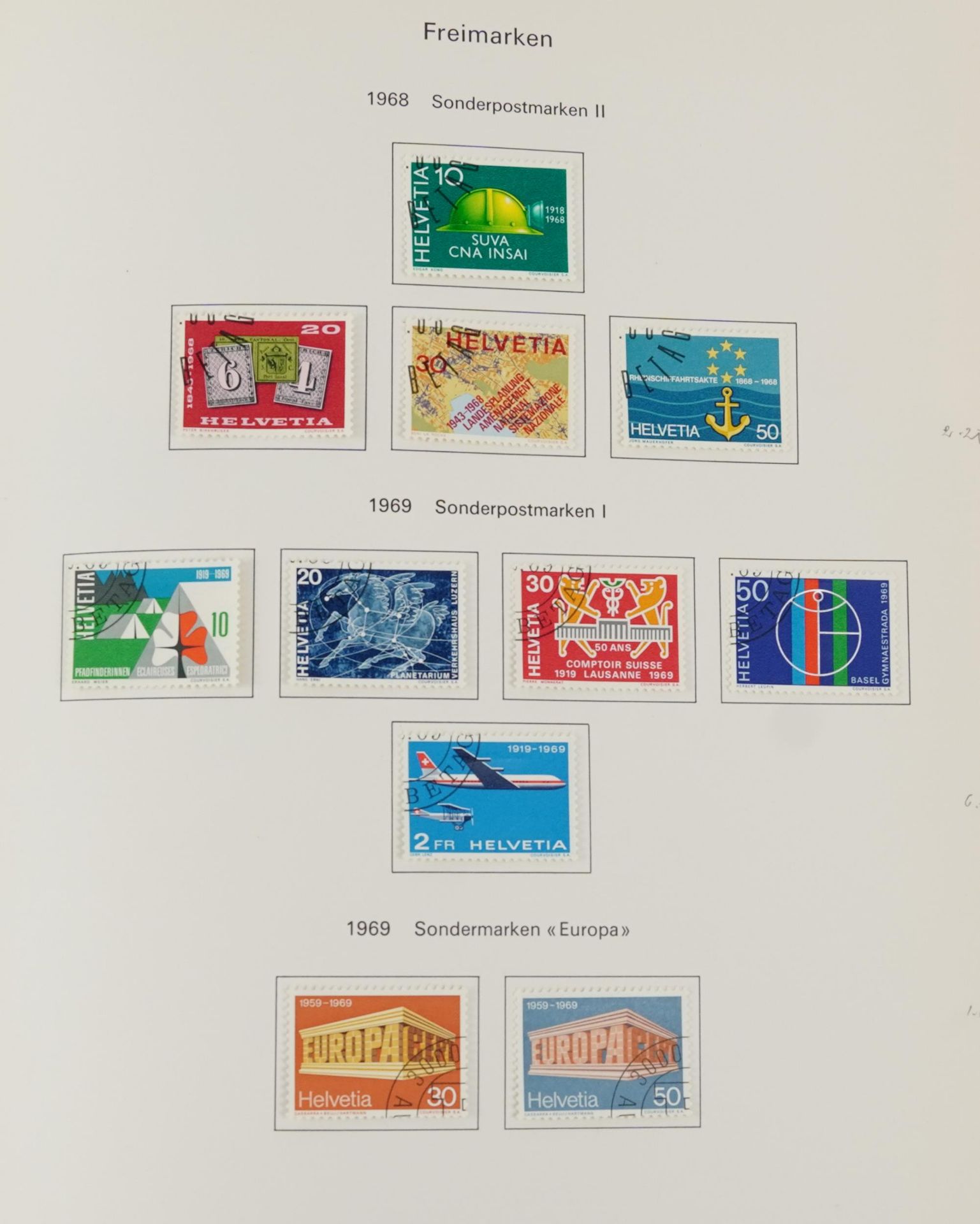 Collection of Swiss stamps arranged in a stock book : For further information on this lot please - Image 8 of 10