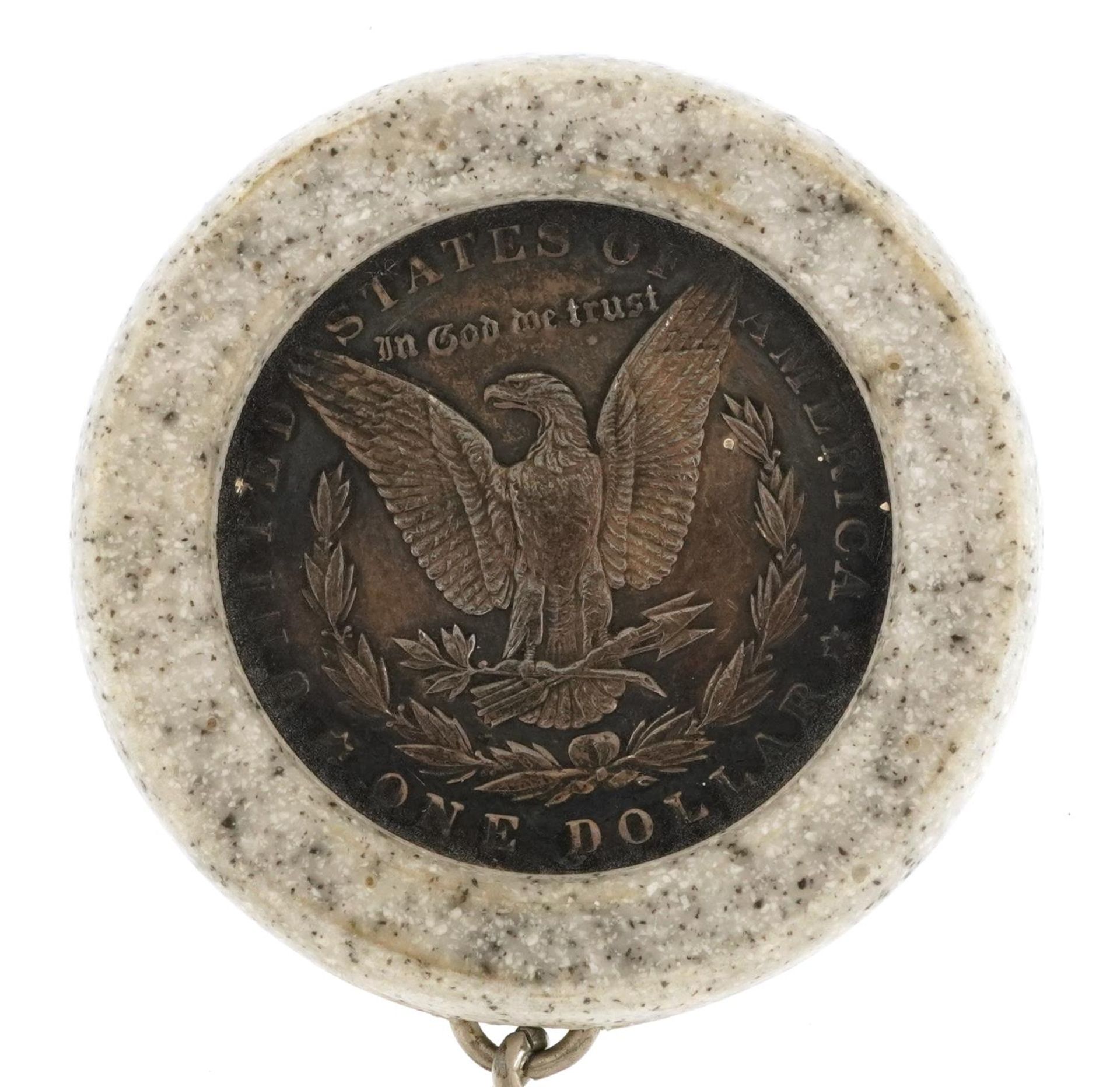 Novelty United States of America 1888 silver dollar keyring : For further information on this lot - Image 3 of 3