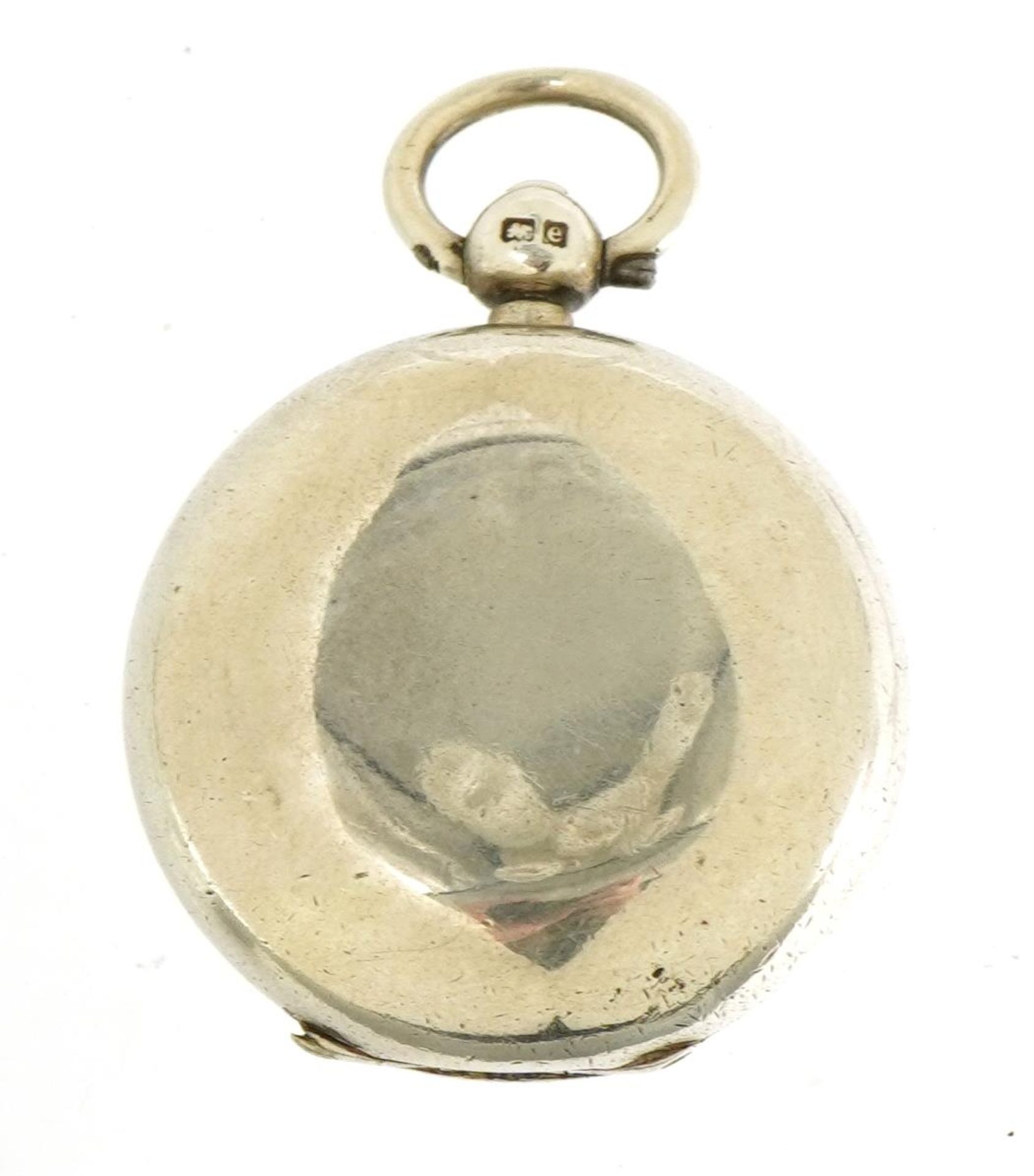 Dennison Watch Case Co, Edwardian silver sovereign case, Birmingham 1904, 4.0cm high, 32.8g : For