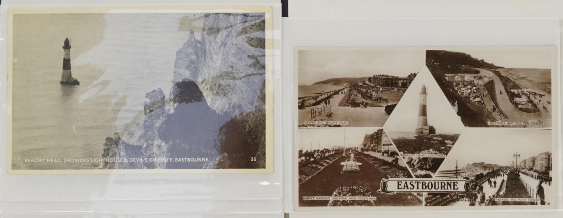 Collection of Eastbourne postcards arranged in two albums including Holywell : For further - Bild 13 aus 14