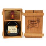 Bottle of J de Mailliac Armagnac with pine crate : For further information on this lot please