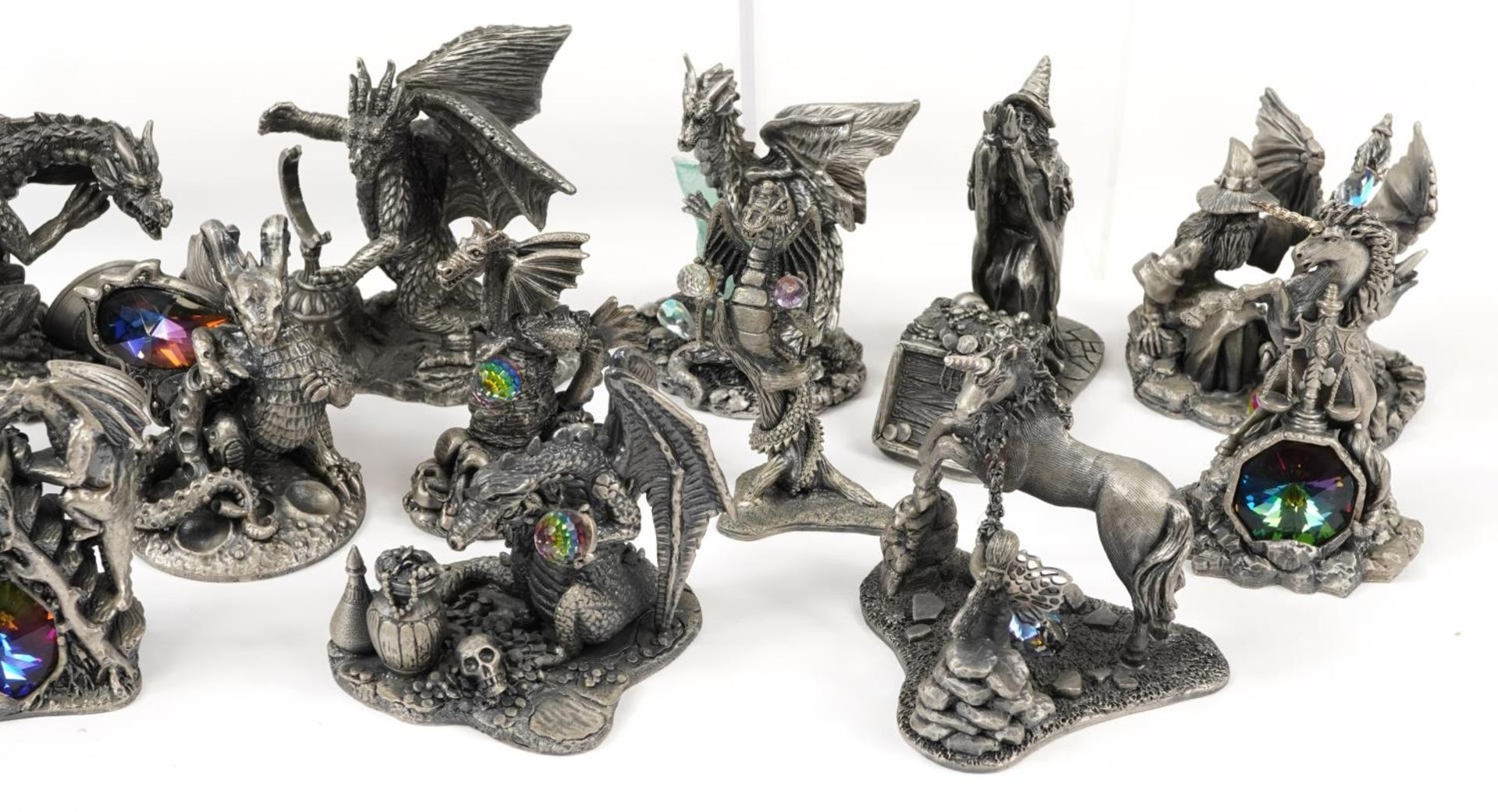 Twenty Myth & Magic pewter figures, the largest 9.5cm high : For further information on this lot - Image 4 of 5