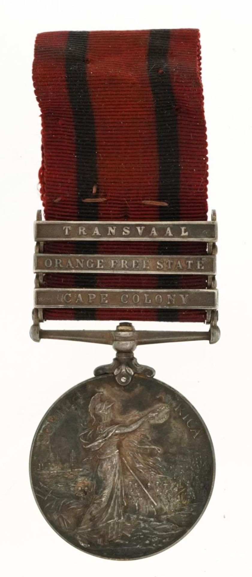 Victorian British military Queen's South Africa medal awarded to 4040PTE.N.SPENCE.3RDDGN.GDS: with - Bild 2 aus 4