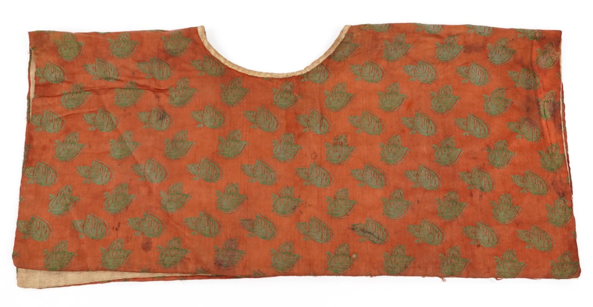 Early 18th century Turkish Ottoman barber's apron, 63cm x 60cm : For further information on this lot - Image 3 of 5