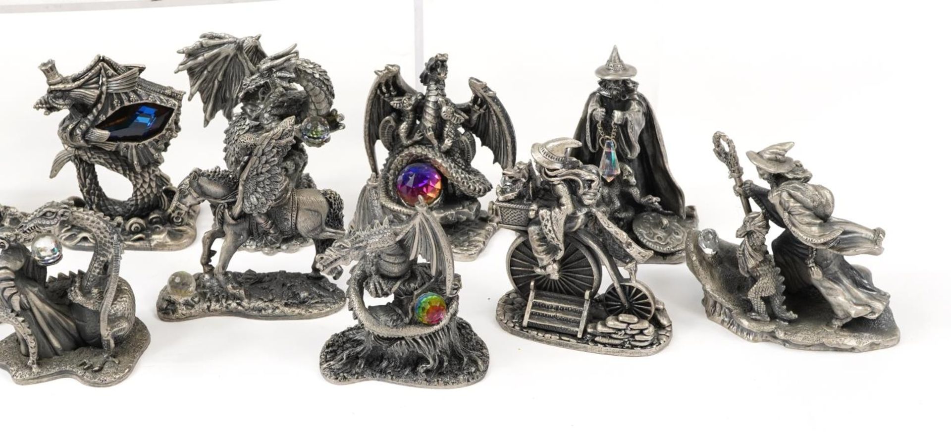 Twenty Myth & Magic pewter figures including Collector's Club and exhibition pieces, the largest 9. - Image 4 of 5