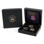 The Five Portraits of Her Majesty Queen Elizabeth II 90th Birthday gold sovereign set with box and