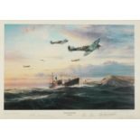 Robert Taylor - Return of the few, artist's proof print in colour signed by the artist and pilots