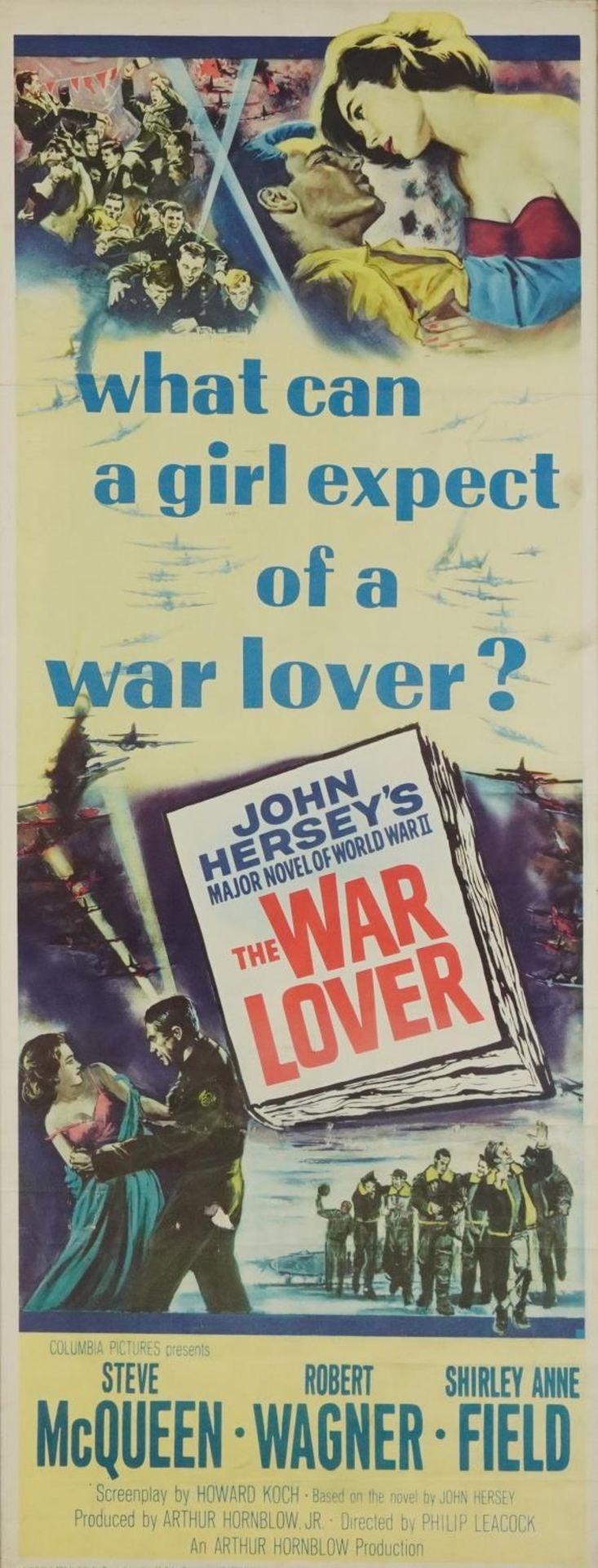 Steve McQueen interest What Can a Girl Expect of a War Lover film poster, copyright 1962 Columbia