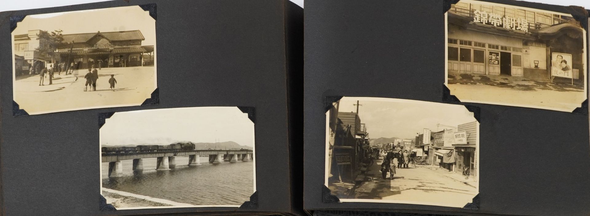 Early 20th century black and white photographs of Asia arranged in an album, probably China, - Image 19 of 24