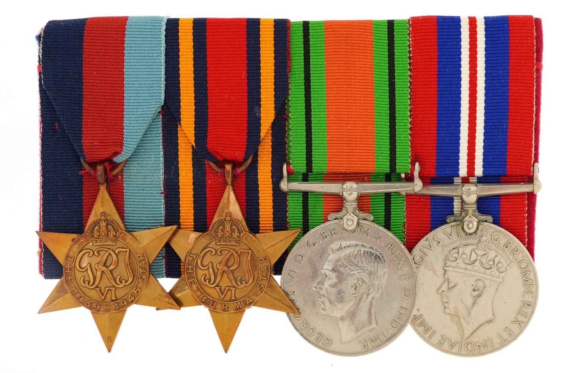British military World War II four medal group including two stars : For further information on this